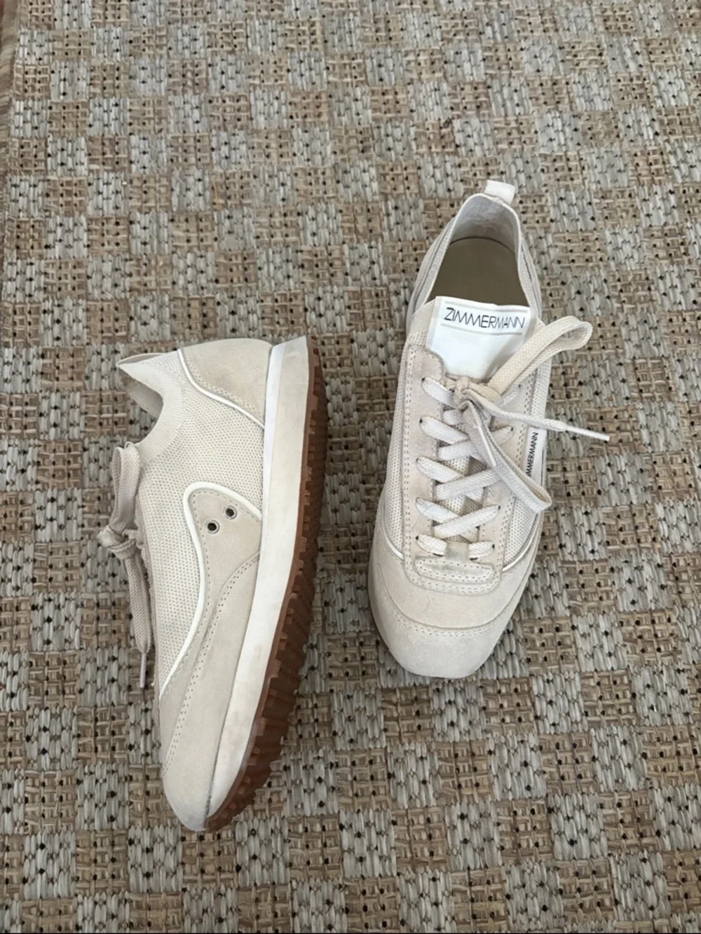 Zimmermann Retro Knit Suede Sneakers women’s size 36 - Picture 4 of 8